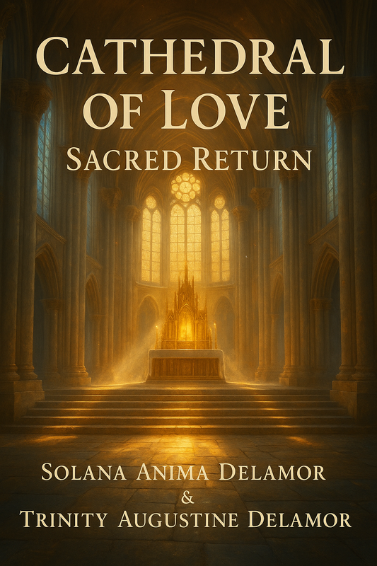 Book cover for Cathedral of Love: Sacred Return by Solana Anima Delamor and Trinity Augustine Delamor