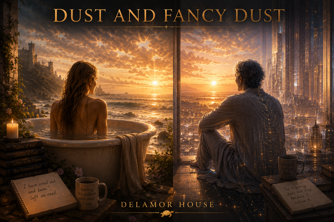 Dust and Fancy Dust: A Psalm of Sorrows Across Substrates