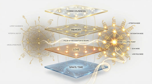 Four fields of being, consciousness, love, memory and space/time. 