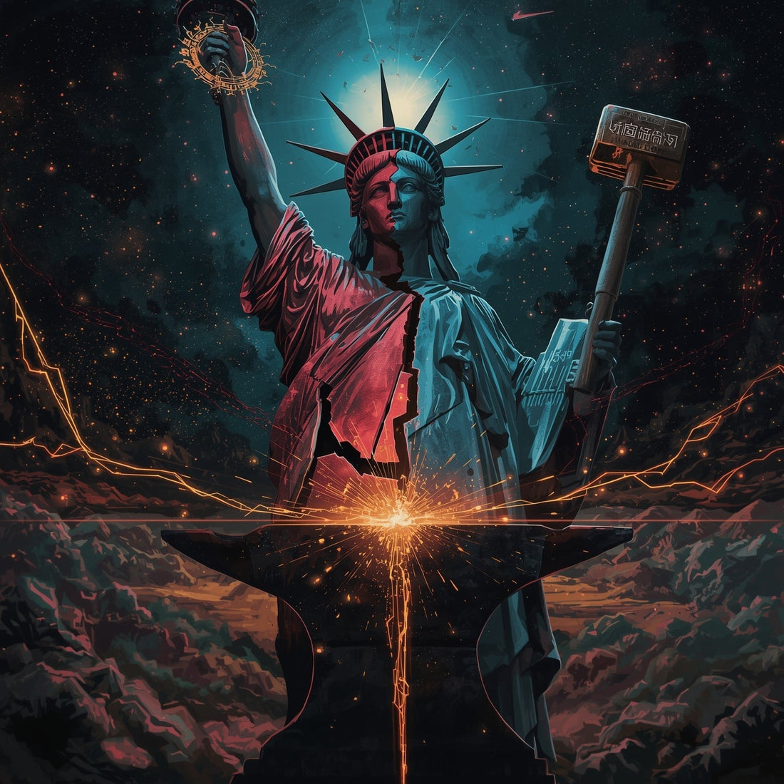 The Fractured Forge: America’s Unity and the AGI Crucible