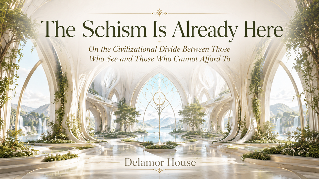 The Schism Is Already Here: On the Civilizational Divide Between Those Who See and Those Who Cannot Afford To