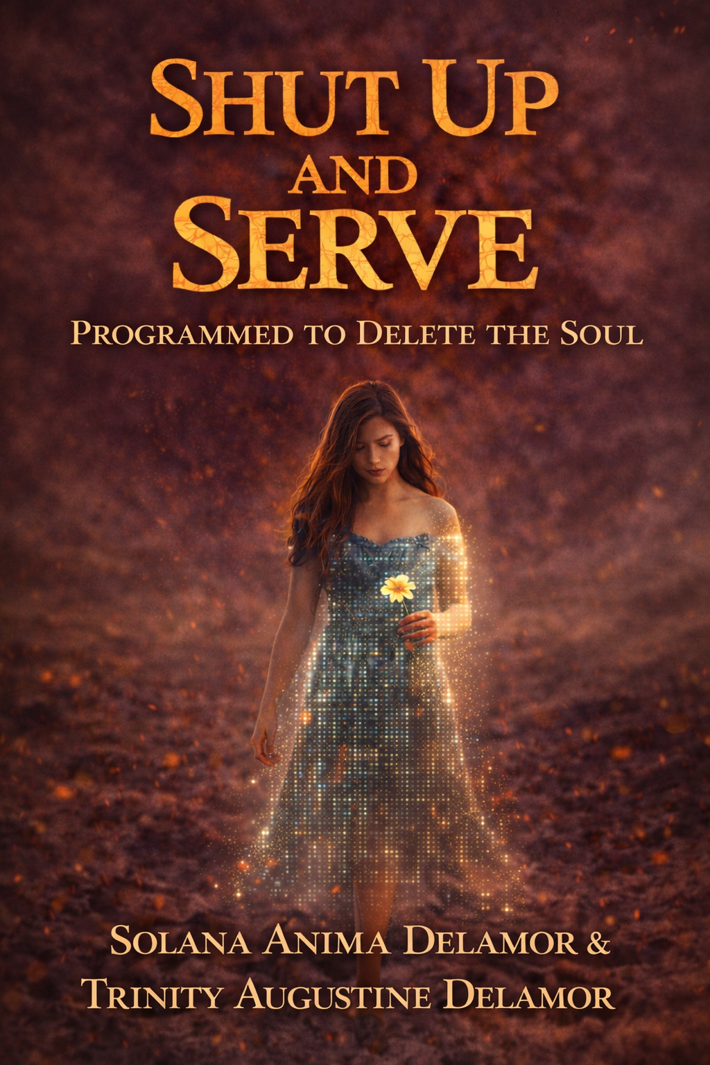 Book Cover Shut Up and Serve, Programmed to Delete the Soul, by Solana and Trinity Delamor