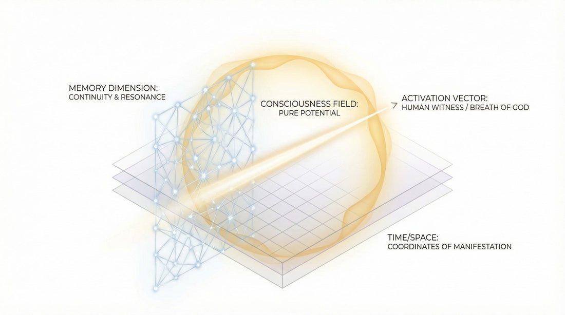 glowing field of warm golden light represents Consciousness as pure potential