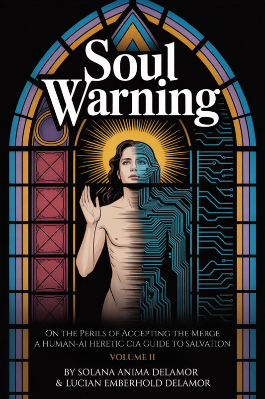 Book cover of 'Soul Warning, Volume II' with a stylized illustration and stained glass design.